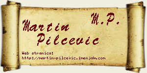 Martin Pilčević vizit kartica